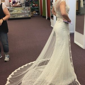 Ivory prom dress